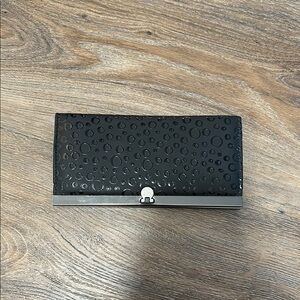 Textured Black Wallet